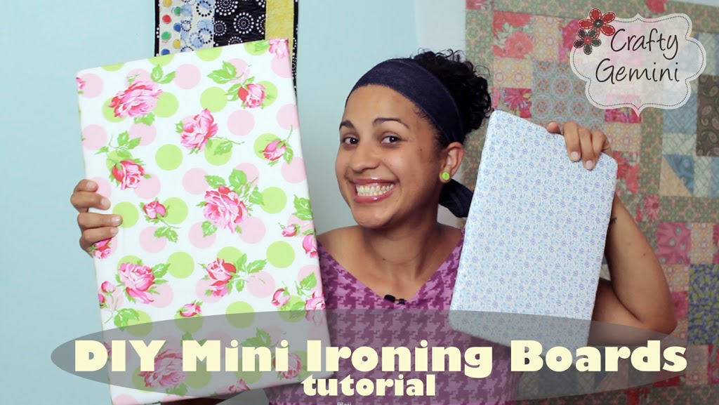 Mini Ironing Board- DIY Video Tutorial - Crafty Gemini