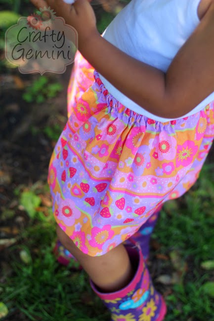 easy skirt for little girls tutorial