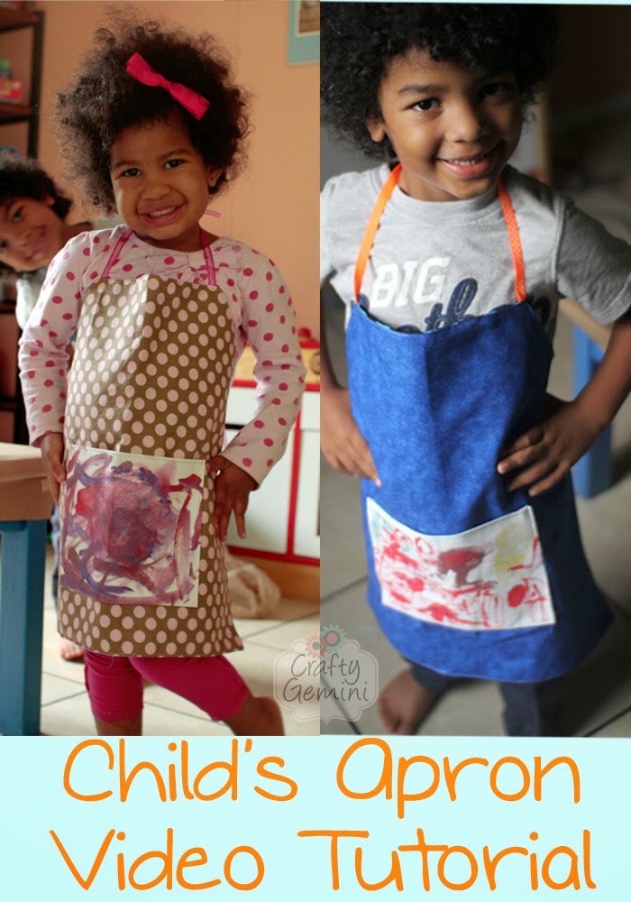how to make a child's apron sewing