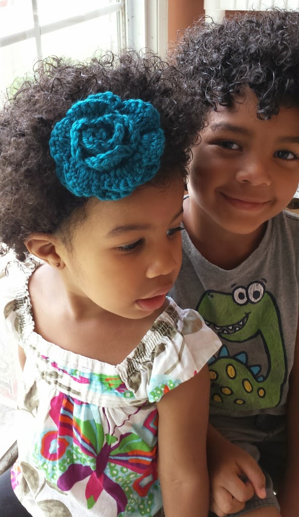 crochet flower headband