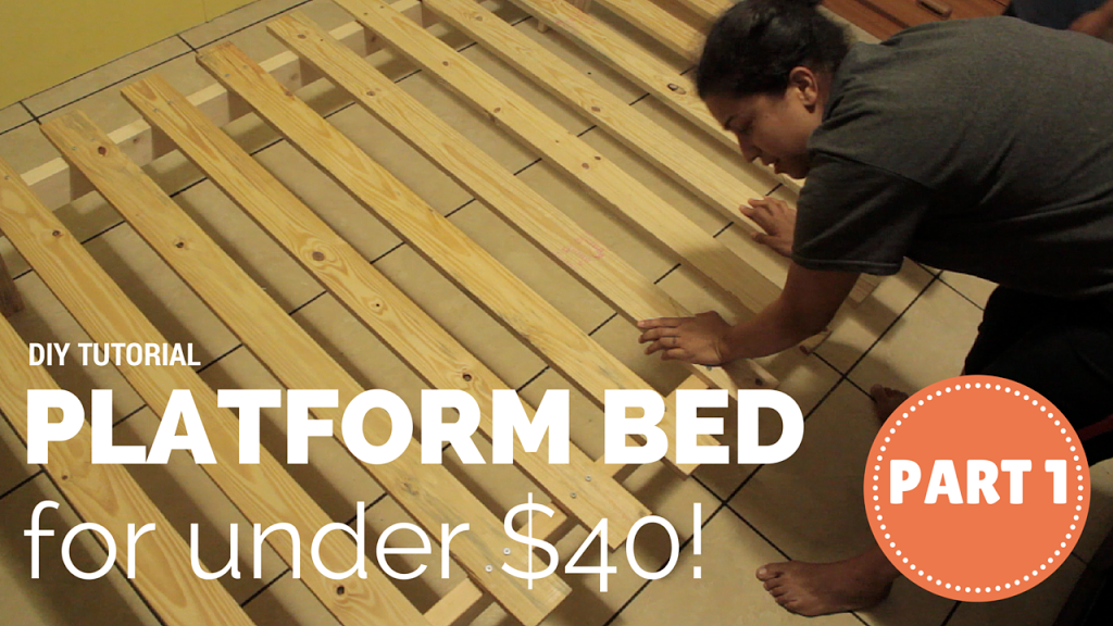 how to build a platform bed for $40 - diy video tutorial