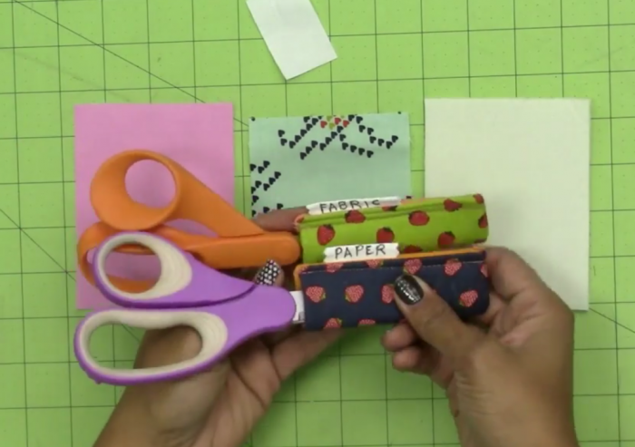 scissors keeper diy video tutorial by crafty gemini