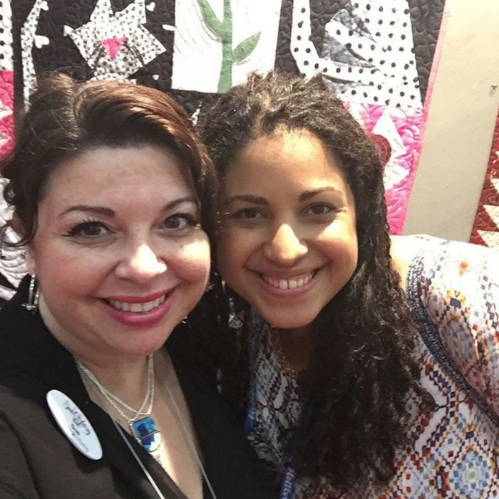 Sue O'Very and Crafty Gemini at Fall Quilt Market 2015 Houston