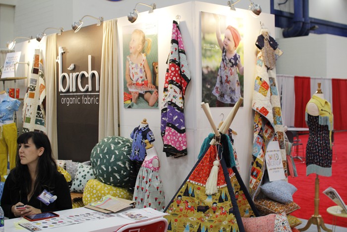 birch organic cotton fabrics at fall quilt market 2015