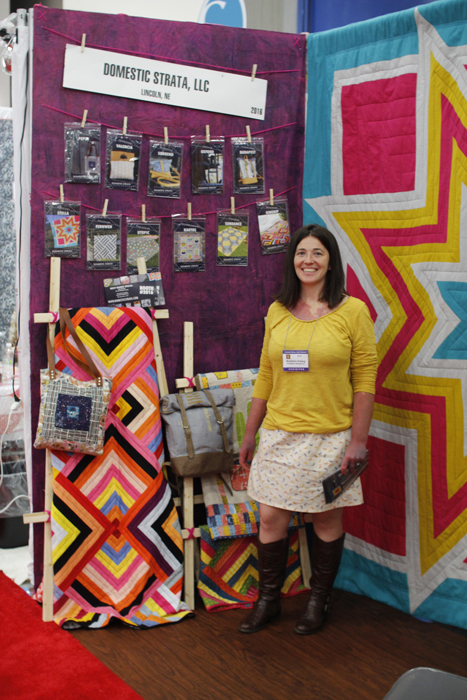 domestic strata booth at fall 2015 quilt market