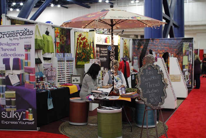 sulky booth at fall 2015 quilt market