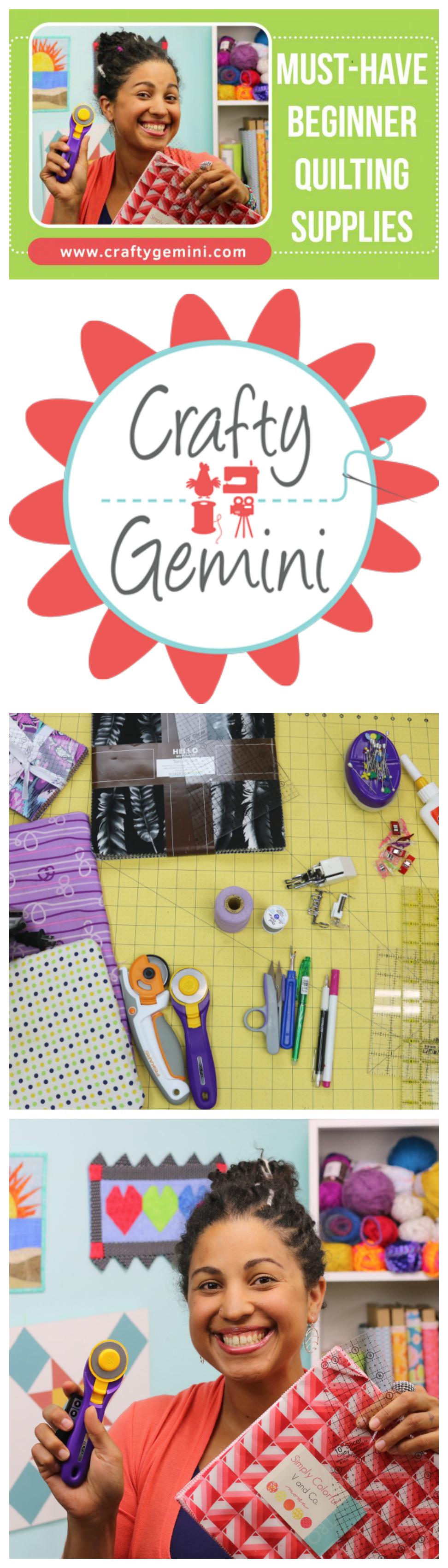 A great video that covers supplies beginner quilters will need!