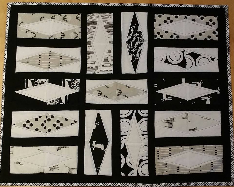 A great black and white project with Crafty Gemini's Five Inch Slicer!