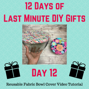 reusable fabric bowl cover video tutorial crafty gemini