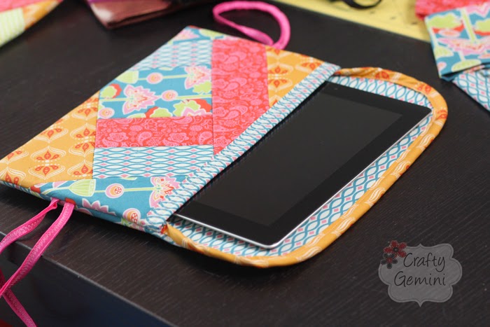 QAYG quilt as you go tablet cover