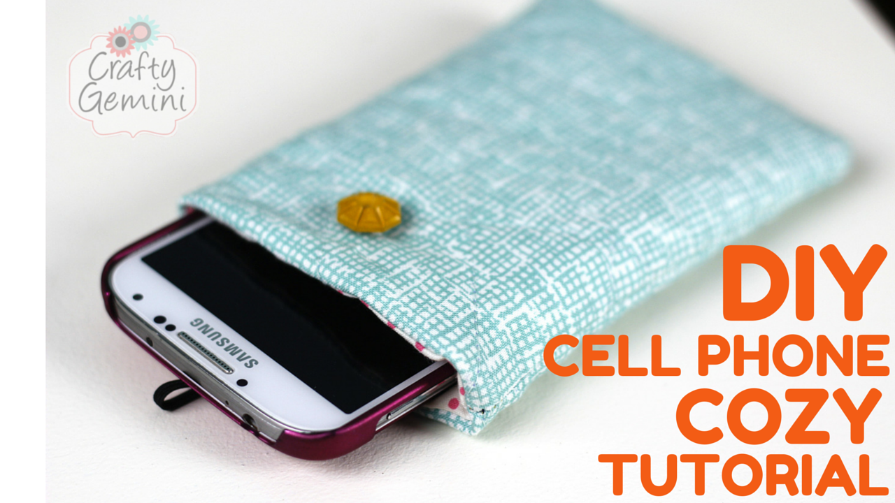 quilted cell phone cozy video tutorial