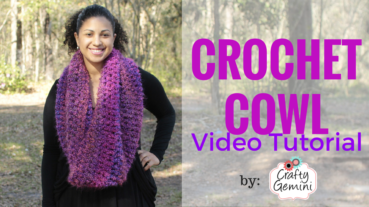 flattering crochet cowl by crafty gemini video tutorial