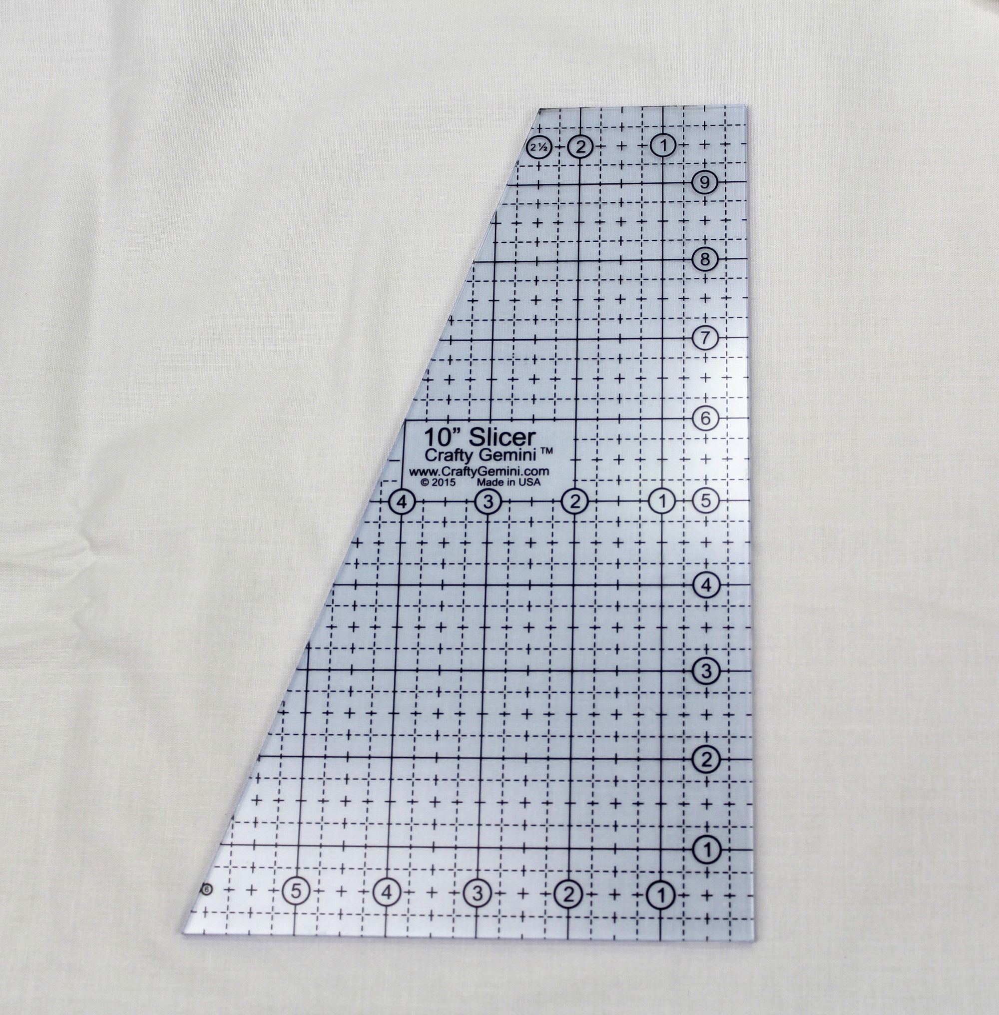 10" Slicer Quilting Ruler & Template Crafty Gemini