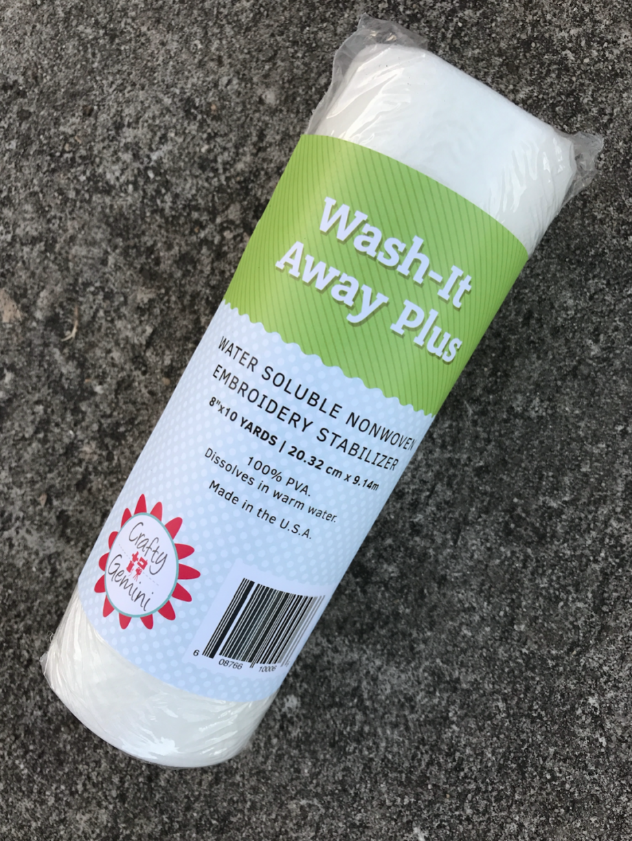 wash away stabilizer for embroidery by crafty gemini