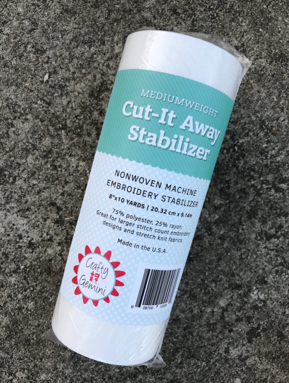 cut-it away stabilizer by crafty gemini