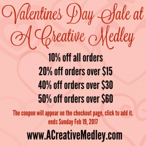 a creative medley Valentines day sale