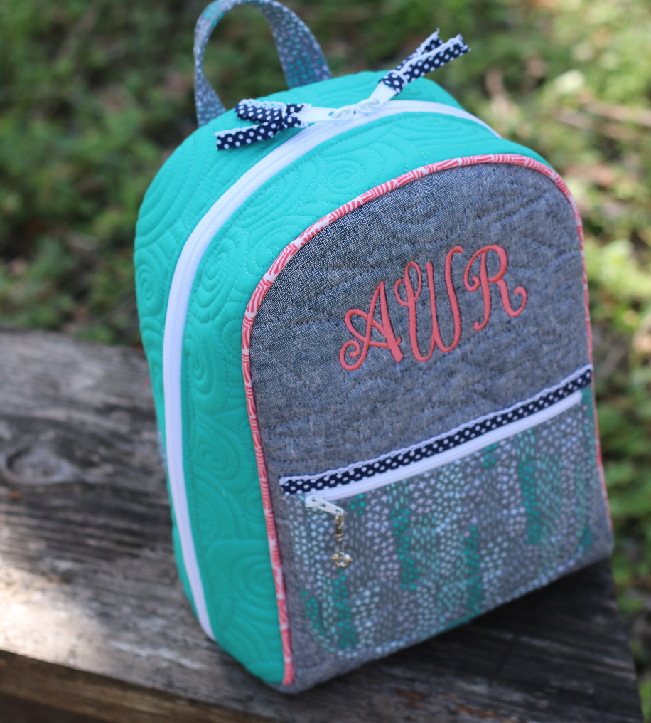 teal mini backpack