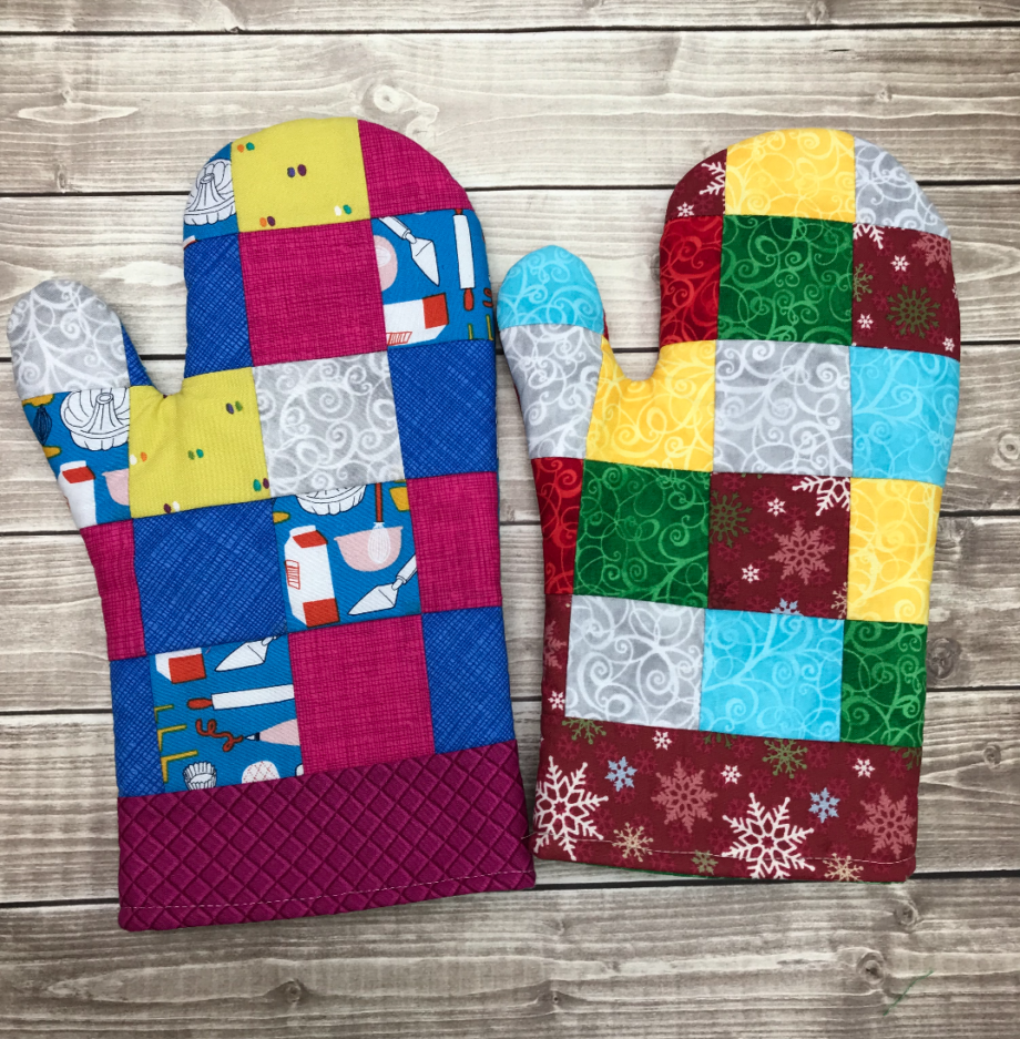 patchwork oven mitt crafty gemini