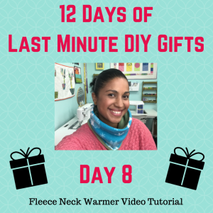 reversible fleece neck warmer video tutorial by crafty gemini
