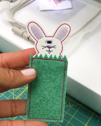 crafty gemini bunny bookmark