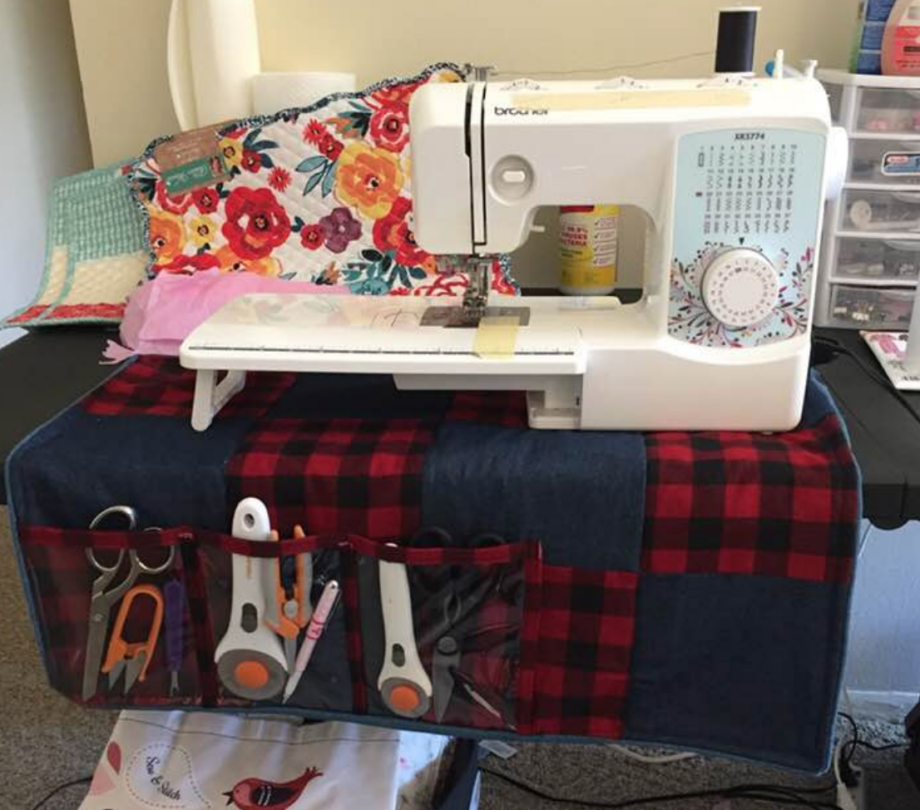 Sewing Machine Table Mat & Organizer - PDF & Video Course - Crafty