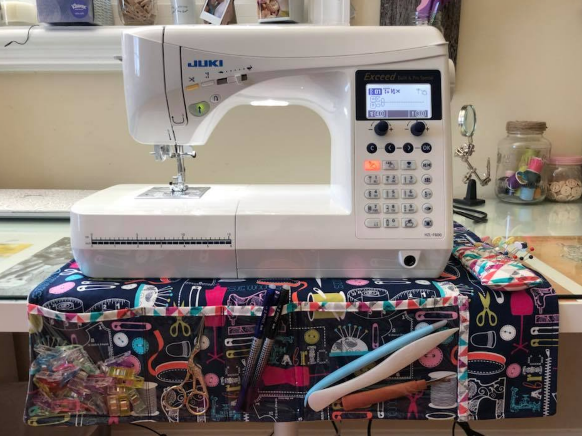 Tutorial: Sewing machine mat and organizer – Sewing
