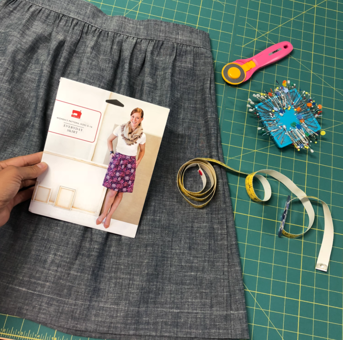 everyday skirt sewing pattern by liesl & co