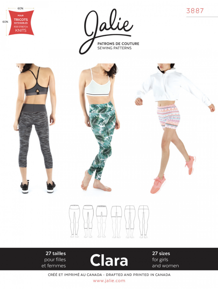 jalie 3887 clara high waisted leggings pattern