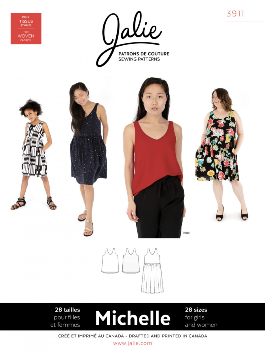 jalie 3911- michelle and dress sewing pattern