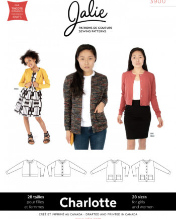 jalie 3900 charlotte cardigan sewing pattern