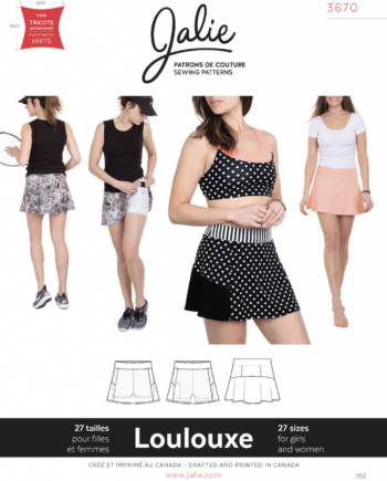 jalie 3670 loulouxe skort