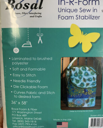 Bosal In-r-form Single Sided Fusible Foam Stabilizer 36 X 58 Made