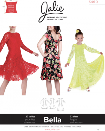 jalie 3460 bella dress sewing pattern