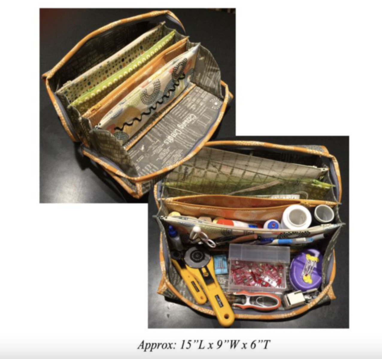 all rolled up tote pattern by Tammy Murphy of Color Me Quilted and class by crafty gemini