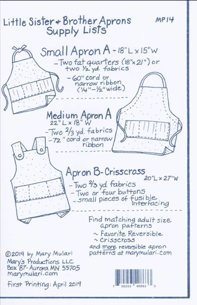 Crisscross Apron Pattern