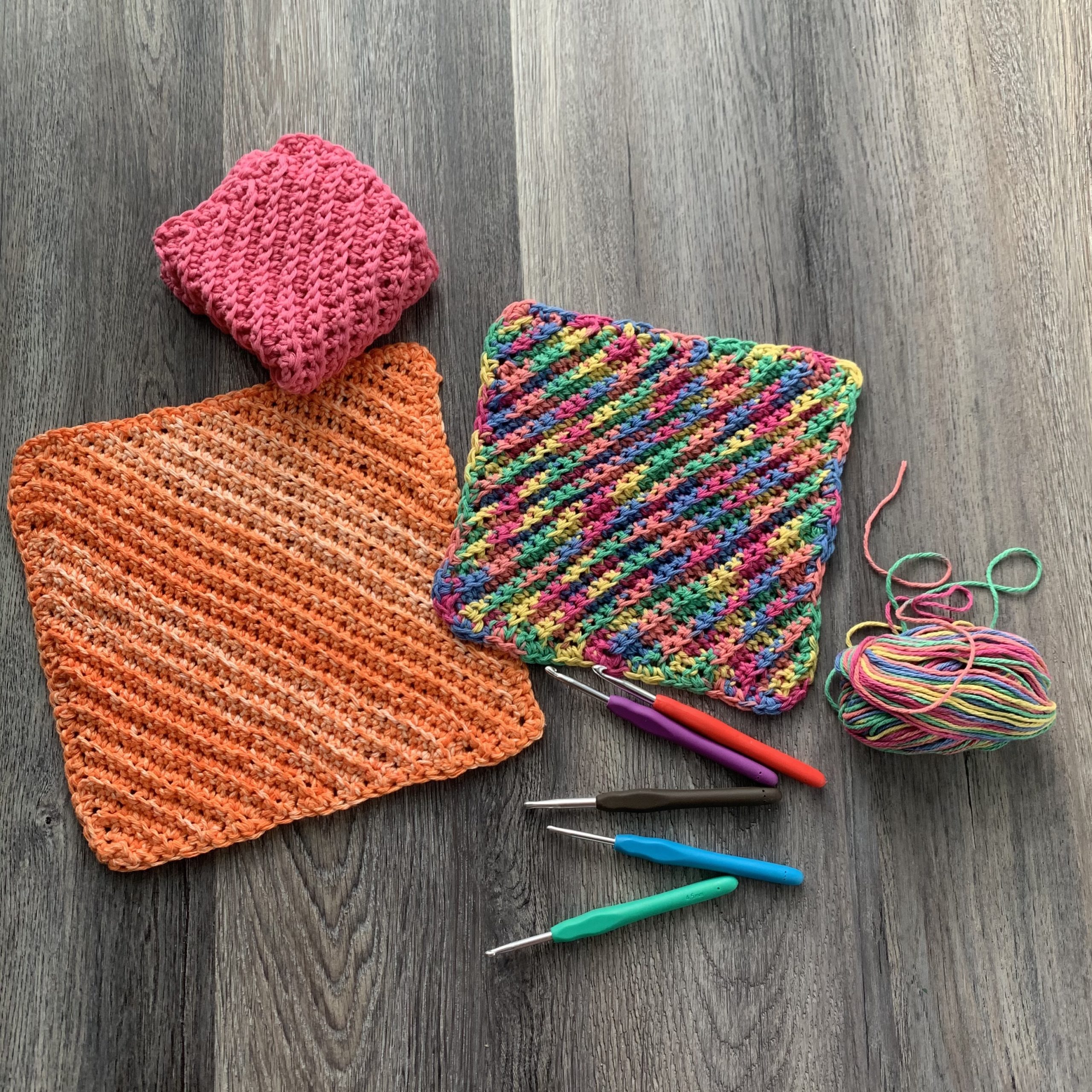 Cotton Dishcloth/Washcloth Supply Kit for Crocheters - Crafty Gemini