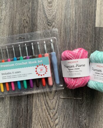 ribbed crochet washcloth kit by crafty gemini