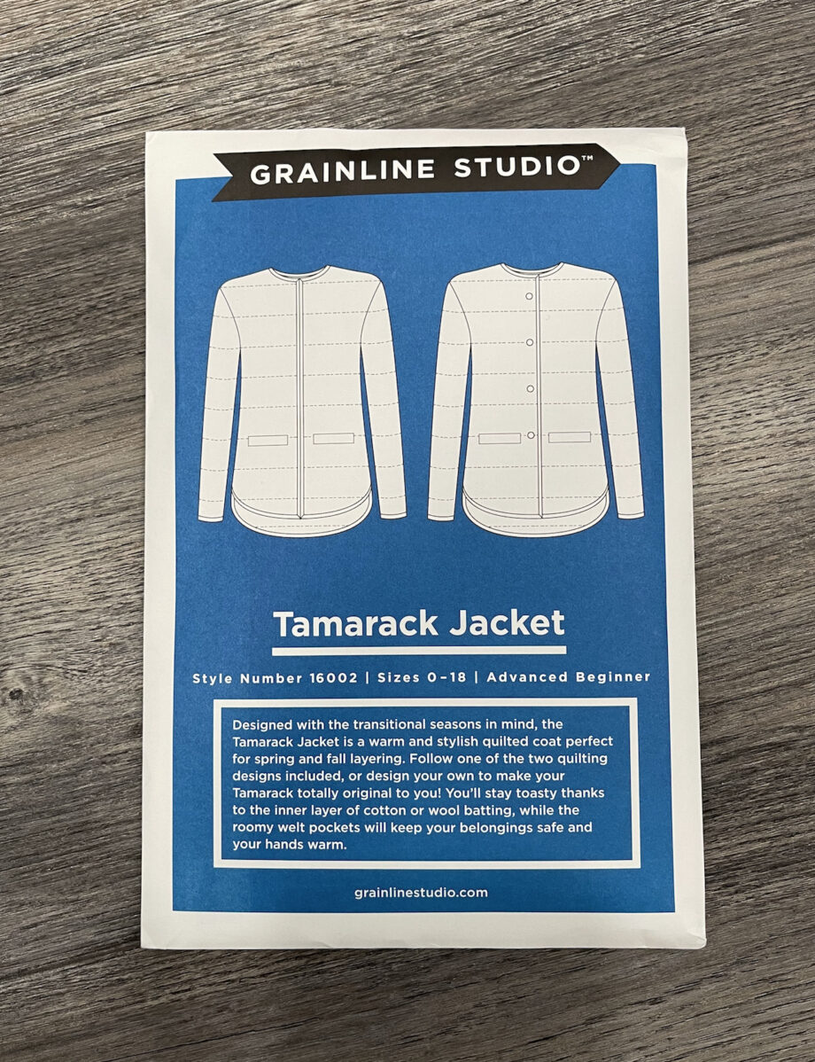 grainline studio tamarack jacket sewing pattern