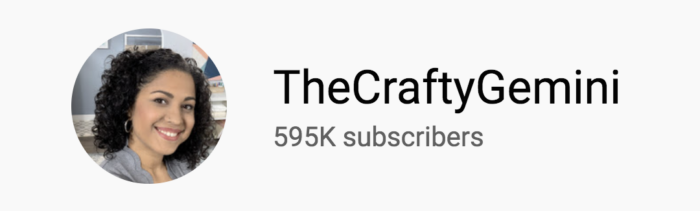thecraftygemini youtube channel