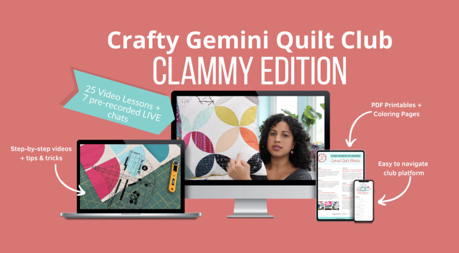 clammy quilt club by crafty gemini