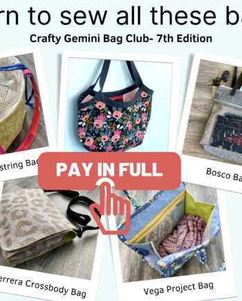 No Sew Hobo Bag tutorial - Crafty Gemini