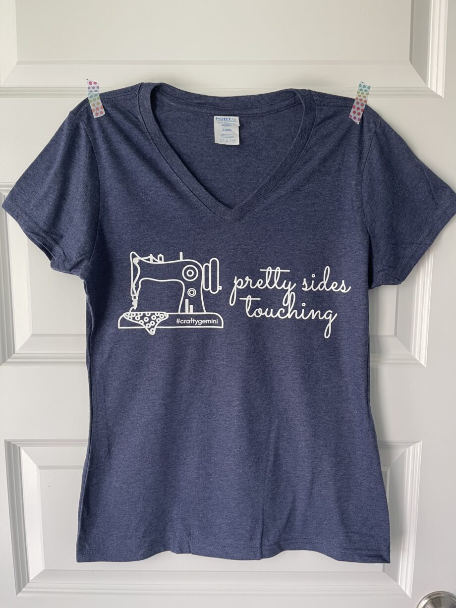 pretty sides touching Crafty Gemini ladies tee