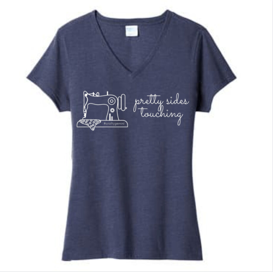 pretty sides touching Crafty Gemini ladies tee