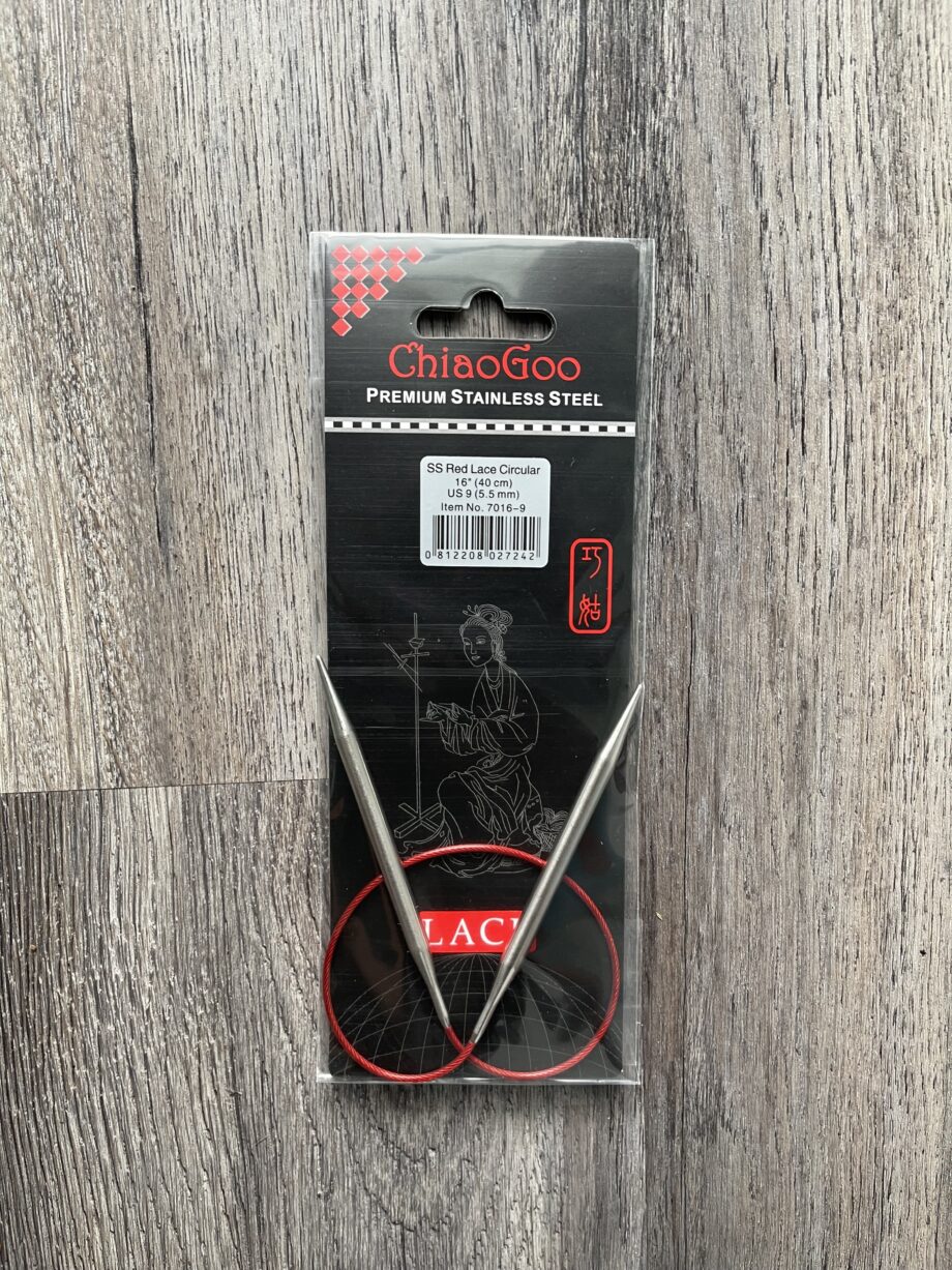 ChiaoGoo Red Lace 16 inch circular needles