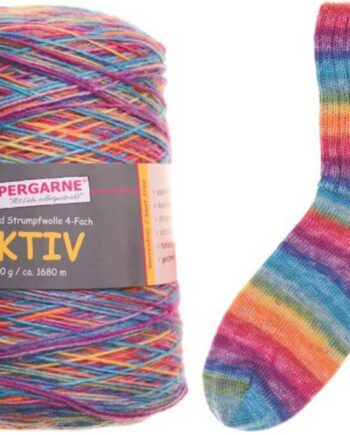 aktiv yarn on cone rainbow