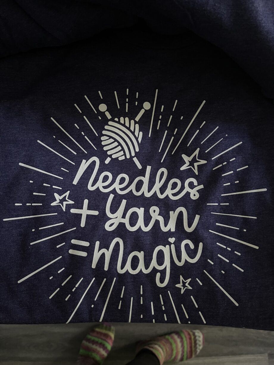 needles + yarn = magic t-shirt by craftygemini