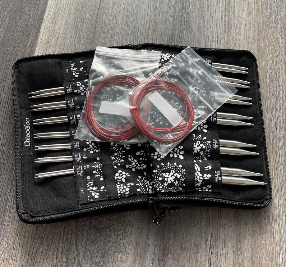 chiaogoo red lace interchangeable needles complete set