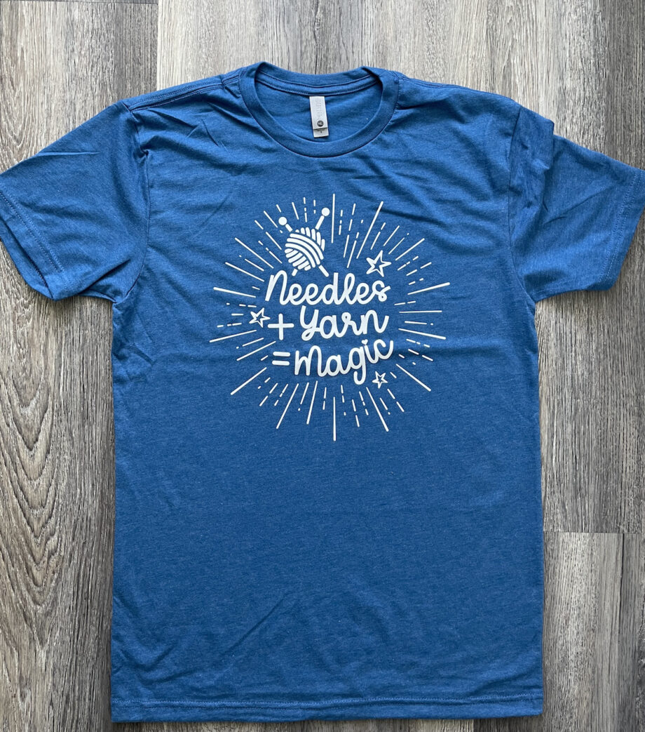 needles+yarn= magic t-shirt by craftygemini