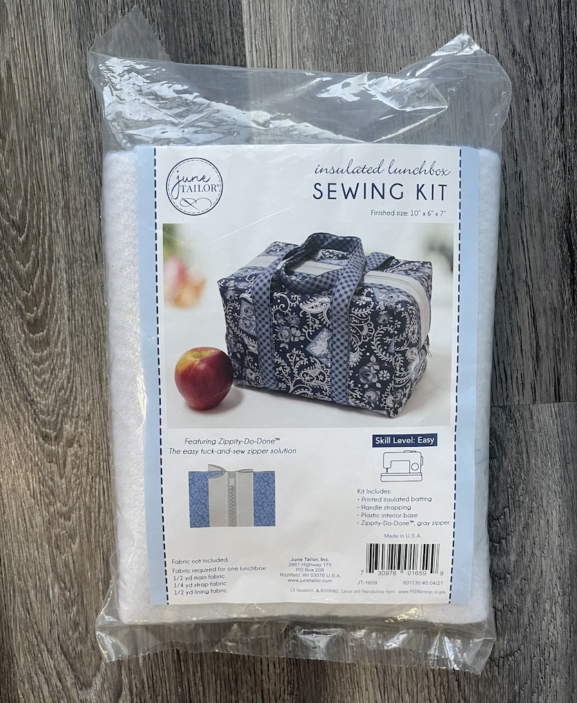 insulated lunchbox sewing kit by june tailor