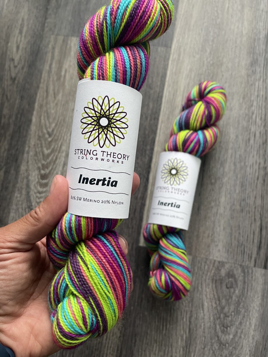 Inertia Intertropical Convergence Zone self striping yarn by string theory colorworks